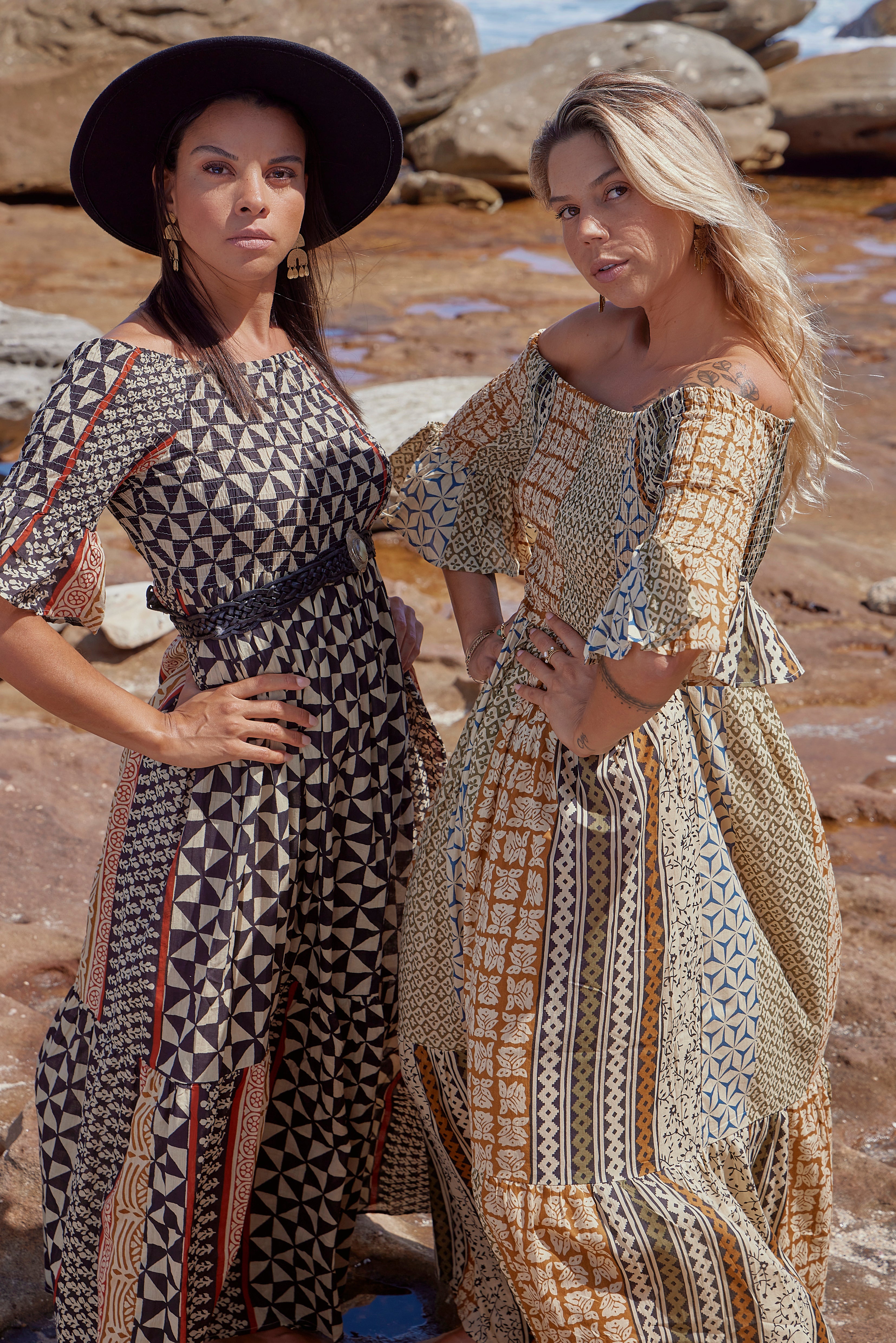 bohemian ethnic dress