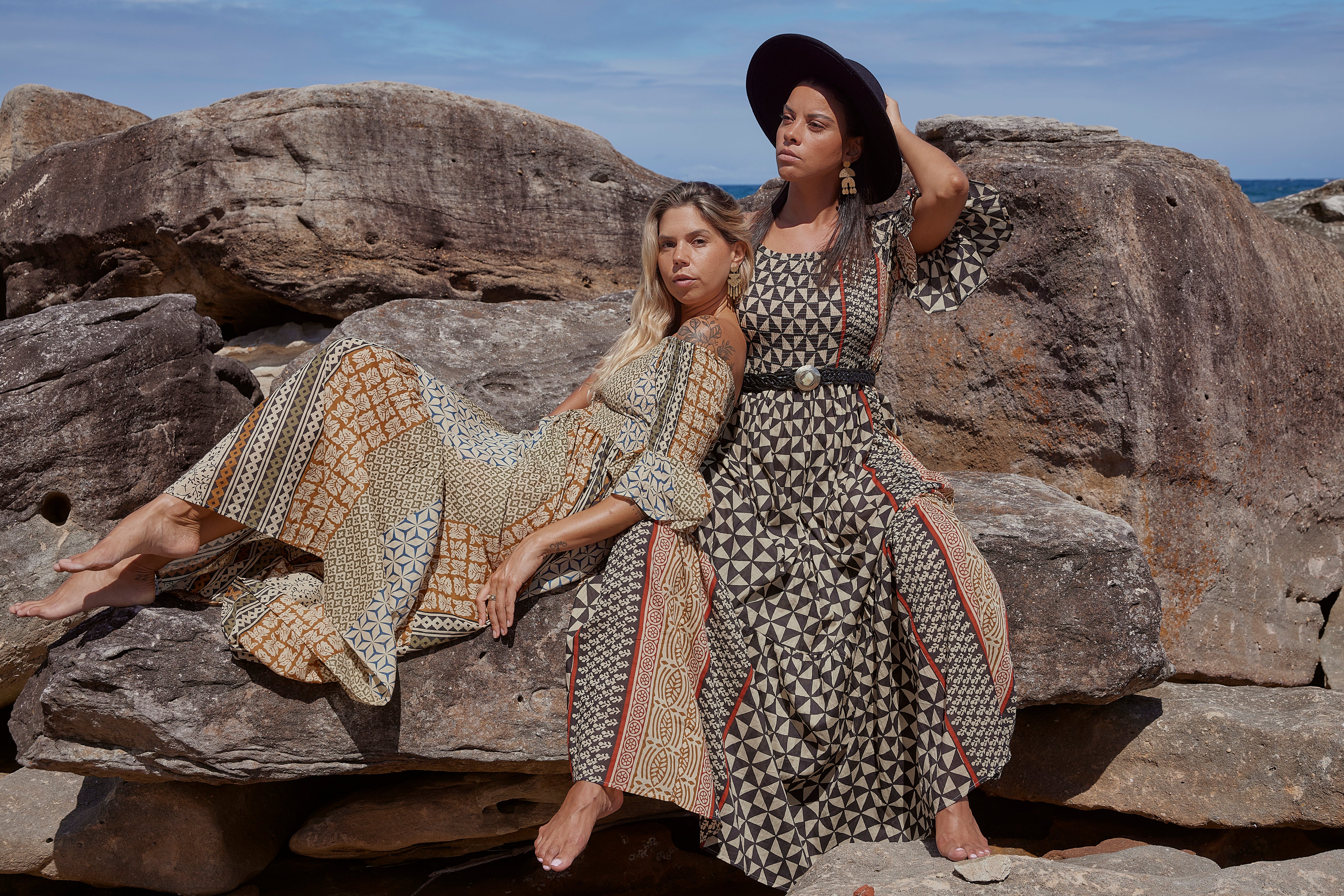 bohemian ethnic dress