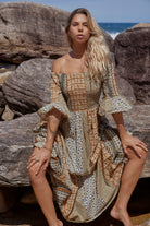 bohemian ethnic dress